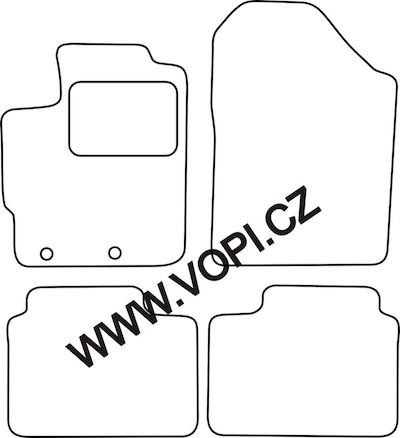 Autokoberce Toyota Yaris 2010 - 2014 Royalfit (4780)